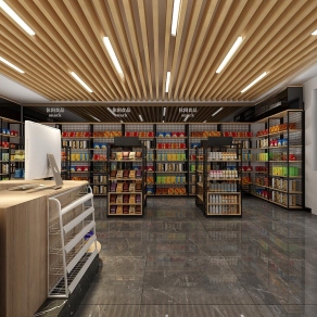 现代便利店3D模型下载